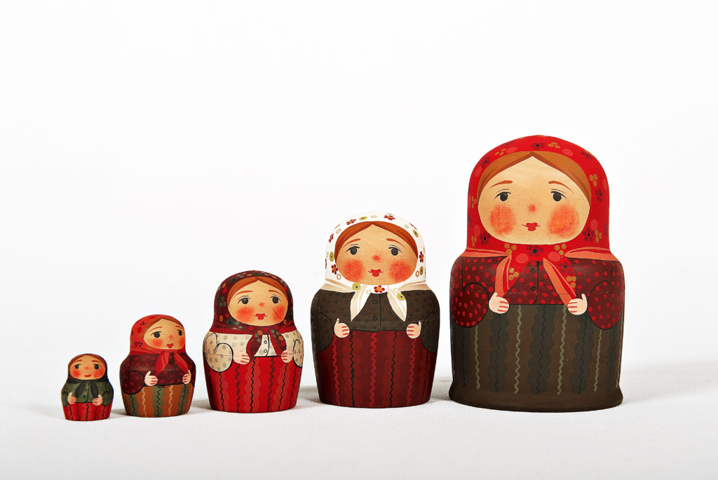 7pcs Poupées Russes Matriochka en Bois - Fille Fleur - Jeux - Jouets